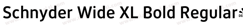 Schnyder Wide XL Bold Regular字体转换
